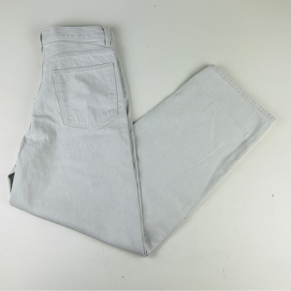 Uniqlo Wide Straight Jeans Light Off White Men's Sz 31 X 32